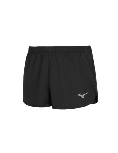 PANTALÓN RUNNING MIZUNO CORTO TEAM MZNRB SPLIT SHORT NEGRO