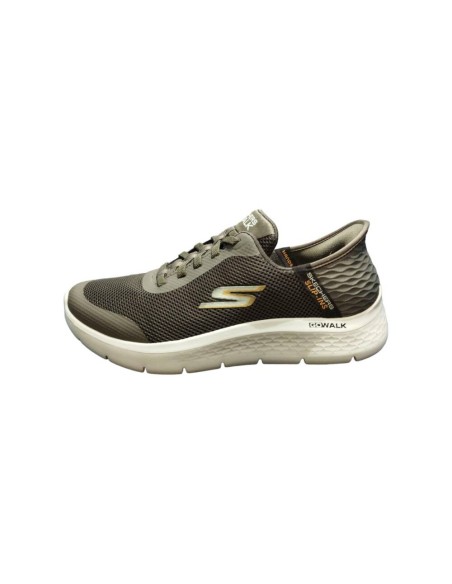 Zapatillas Marrones SKECHERS-GO WALK FLEX - HANDS-216324BRN hombre Slip-ins
