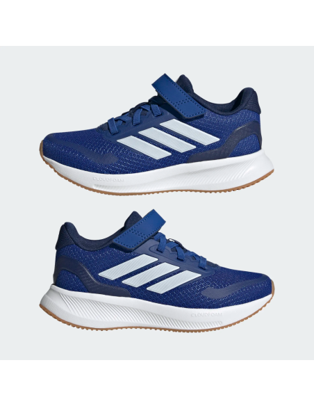 Calzado Running Azul Adidas RUNFALCON 5 EL C-JP5147-AZUL-UNISEX JUNIOR