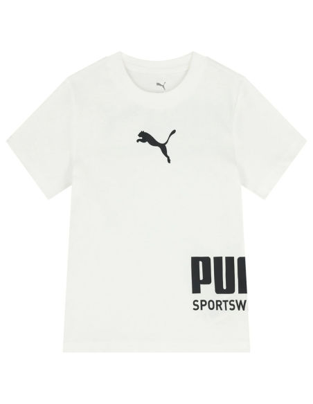 CAMISETA PUMA BLANCA NIÑO 692535-02