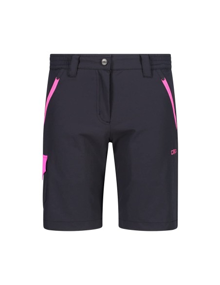 CMP-PANTALONI-BERMUDA-KID G BERMUDA-ANTRACITE-PURPLE FLUO