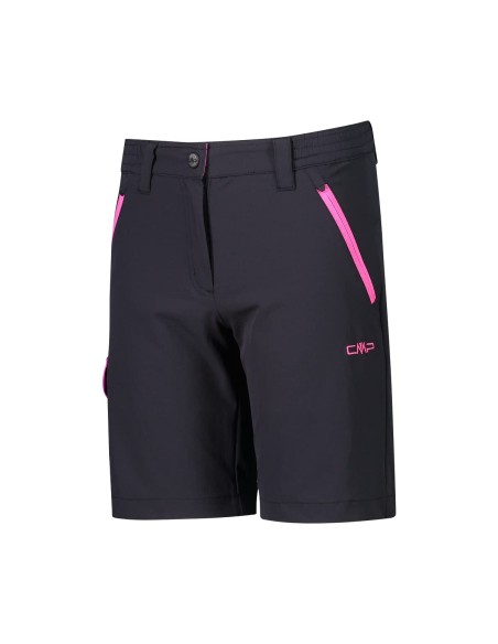 CMP-PANTALONI-BERMUDA-KID G BERMUDA-ANTRACITE-PURPLE FLUO