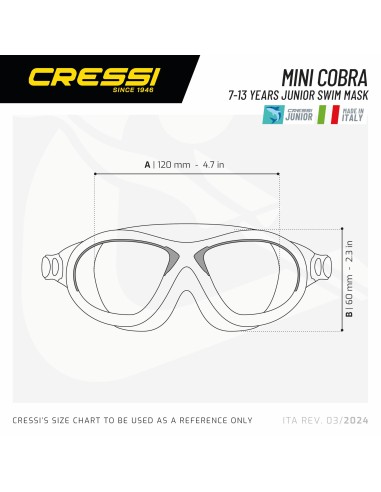 CRESSI GAFAS COBRA KID ROSA-TRANSP.