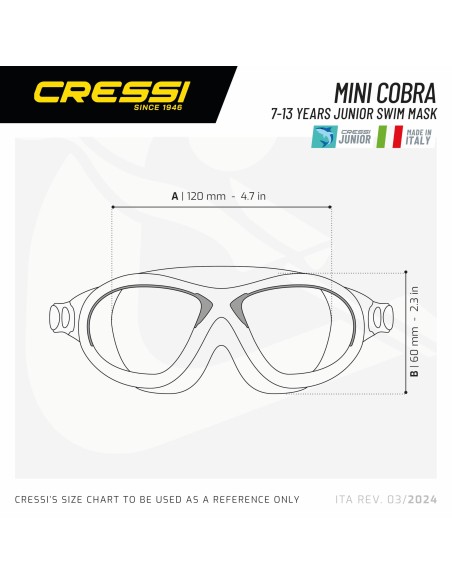 CRESSI GAFAS COBRA KID ROSA-TRANSP.
