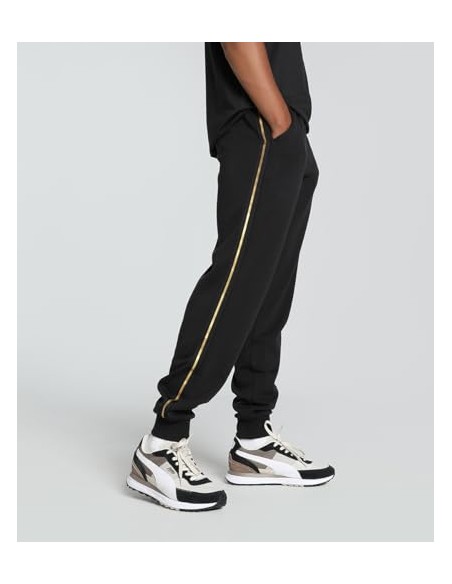 PUMA PANTALON ESS TAPE MINIMAL GOLD BLACK