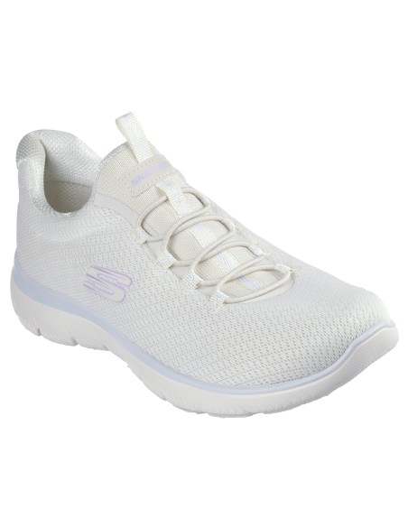 Calzado multideporte-Skechers SUMMITS-SUMMER BLUSH 150268-NTMT MUJER-BLANCO