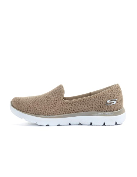 Calzado multideporte-Skechers SUMMITS-SUMMER BLUSH 150268-NTMT MUJER-BLANCO