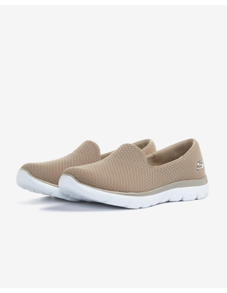 Calzado multideporte-Skechers SUMMITS-SUMMER BLUSH 150268-NTMT MUJER-BLANCO