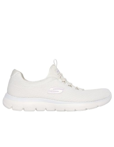 Calzado multideporte-Skechers SUMMITS-SUMMER BLUSH 150268-NTMT MUJER-BLANCO