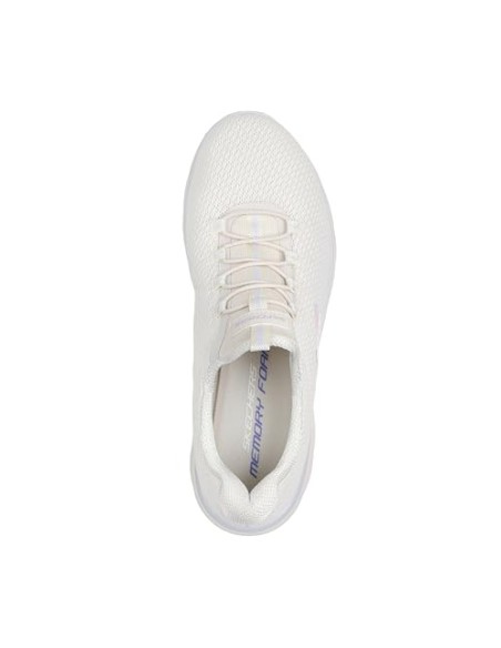 Calzado multideporte-Skechers SUMMITS-SUMMER BLUSH 150268-NTMT MUJER-BLANCO