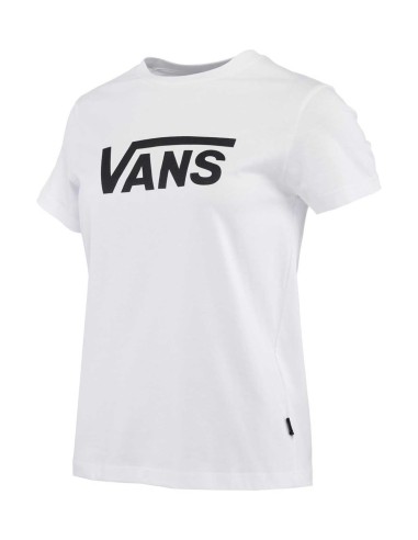 VANS WN DROP SS CREW-B WHITE