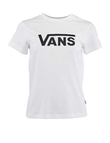 VANS WN DROP SS CREW-B WHITE