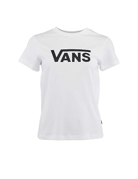 VANS WN DROP SS CREW-B WHITE