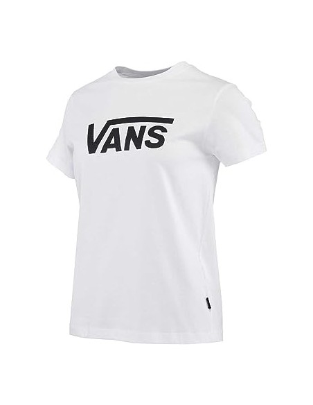 VANS WN DROP SS CREW-B WHITE