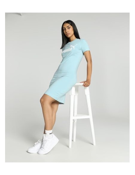 Vestido PUMA 848349-22-ESS Slim Tee Dress-MUJER-ROSA