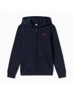 PUMA ESS+ GRAPHIC Hoodie FZ FL B - blue