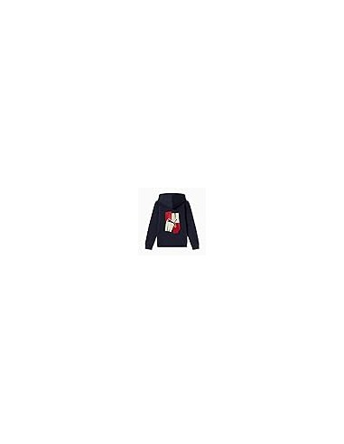 PUMA ESS+ GRAPHIC Hoodie FZ FL B - blue