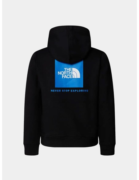 SUDADERA TNF TEEN BOX NSE REGULAR P/O HOODIE BLACK/BLUE
