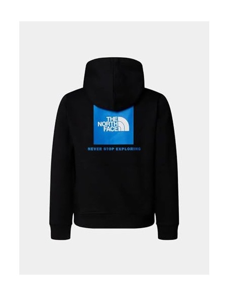 SUDADERA TNF TEEN BOX NSE REGULAR P/O HOODIE BLACK/BLUE