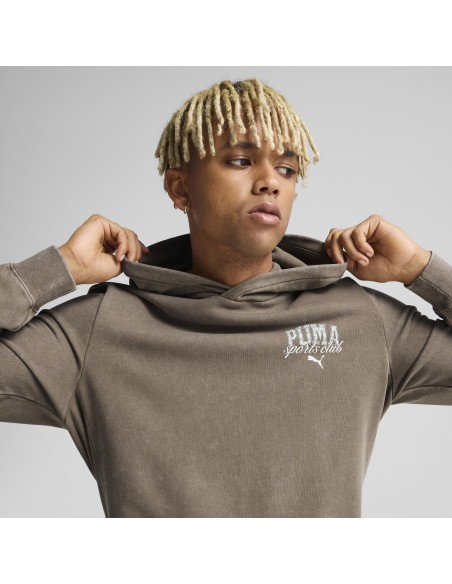 Sudadera Puma-PUMA CLASS Washed Hoodie TR-684641-93-MARRON UNISEX