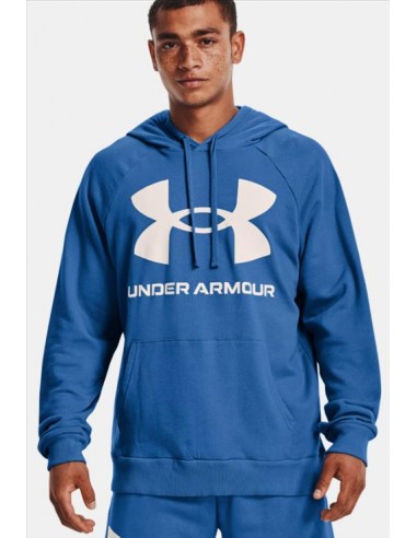 UNDER ARMOUR UA RIVAL FLEECE BIG LOGO HD-BLU