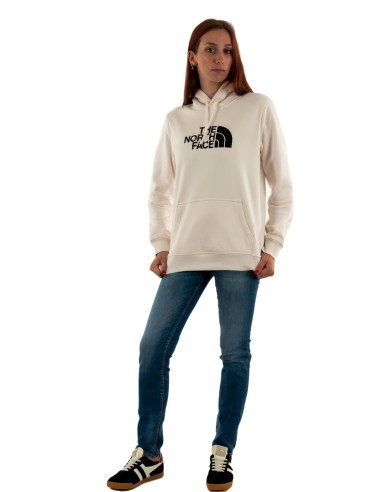 SUDADERA TNF W DREW PEAK RG HOODIE WHITE DUNE