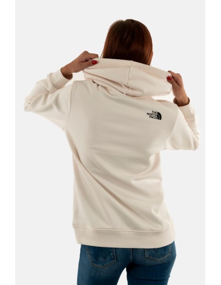 SUDADERA TNF W DREW PEAK RG HOODIE WHITE DUNE
