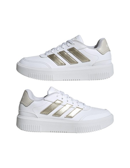 Calzado Tiempo Libre Adidas COURTBLOCK BOLD-JI2203-NEGRO-MUJER