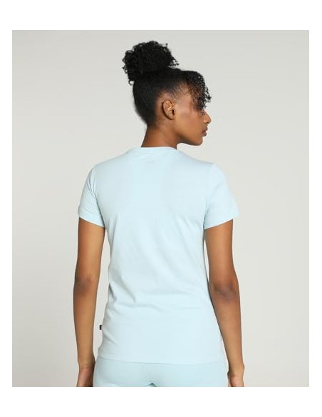 Camiseta de manga corta PUMA 586775-25-ESS Logo Tee (s)-MUJER-VERDE
