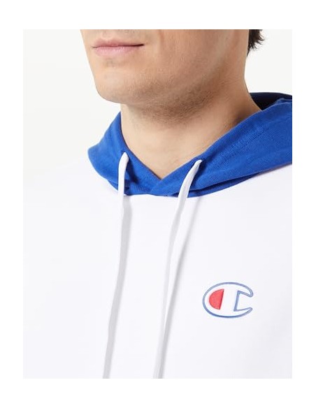 Sudadera CHAMPION Hooded Sweatshirt-219738-WW001-BLANCO-HOMBRE