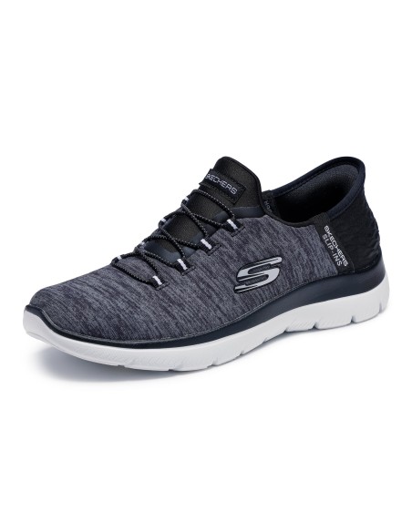 Calzado multideporte SKECHERS-SUMMITS - DAZZLING H-149937BKW-NEGRO-BLANCO-MUJER