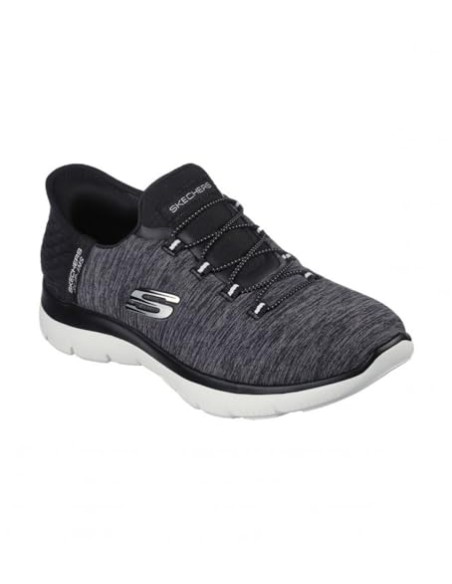 Calzado multideporte SKECHERS-SUMMITS - DAZZLING H-149937BKW-NEGRO-BLANCO-MUJER