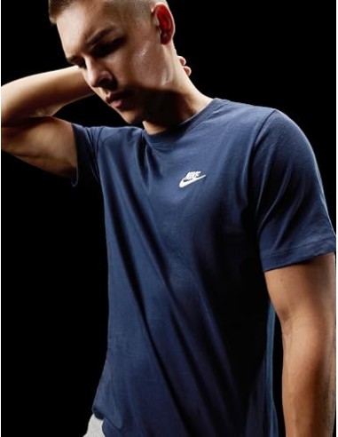 CAMISETA NIKE M NSW CLUB TEE AA AZUL MARINO...