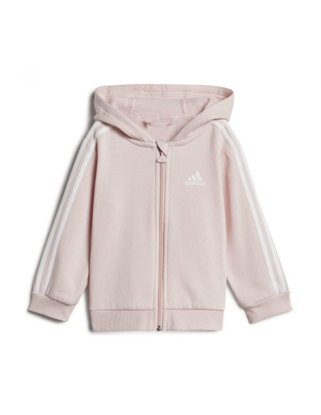 CHANDAL ADIDAS I 3S FZ FL JOG IV7410 SANPIN/WHITE NIÑA
