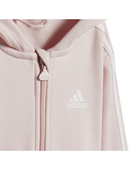 CHANDAL ADIDAS I 3S FZ FL JOG IV7410 SANPIN/WHITE NIÑA