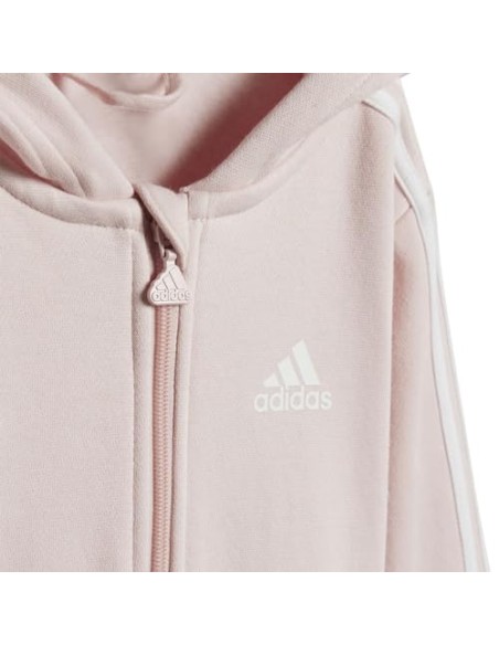 CHANDAL ADIDAS I 3S FZ FL JOG IV7410 SANPIN/WHITE NIÑA