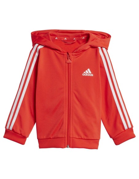 CHANDAL ADIDAS I 3S FZ FL JOG IV7410 SANPIN/WHITE NIÑA