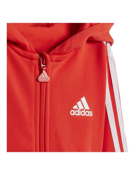 CHANDAL ADIDAS I 3S FZ FL JOG IV7410 SANPIN/WHITE NIÑA