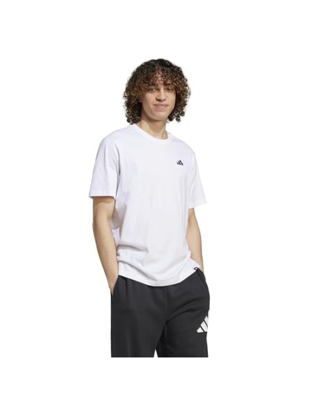 Camiseta manga corta Adidas-M L M EMB TEE-JJ3981 BLANCO-HOMBRE