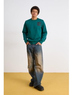 SUDADERA MEN'S FINE CREW GREEN 2