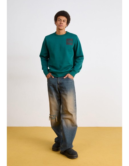 SUDADERA MEN'S FINE CREW GREEN