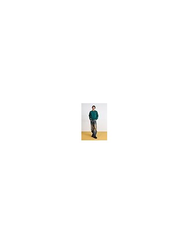 SUDADERA MEN'S FINE CREW GREEN