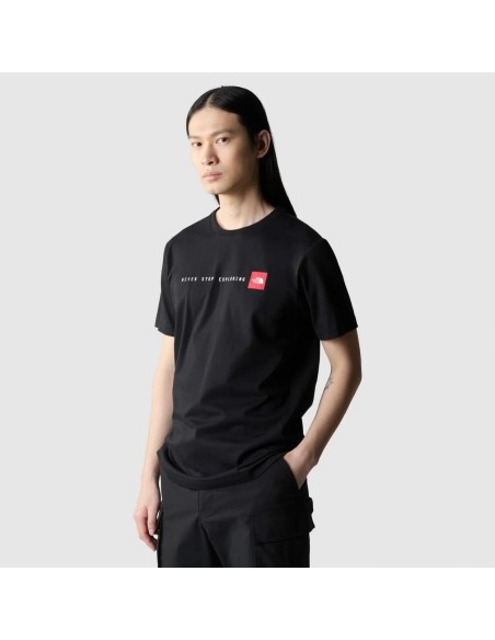 CAMISETA TNF MEN'S S/S NEVER STOP EXPLORING TEE -  NEGRO