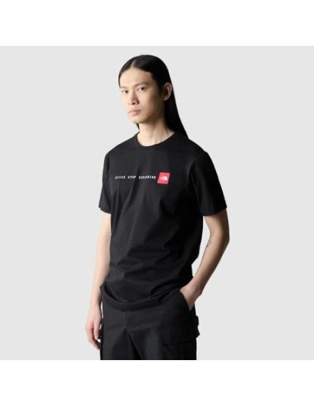 CAMISETA TNF MEN'S S/S NEVER STOP EXPLORING TEE -  NEGRO