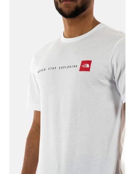 CAMISETA TNF MEN'S S/S NEVER STOP EXPLORING TEE -  BLANCO