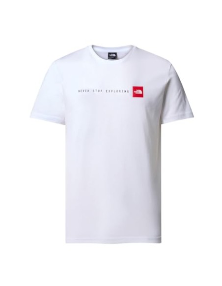 CAMISETA TNF MEN'S S/S NEVER STOP EXPLORING TEE -  BLANCO