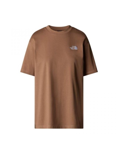 CAMISETA TNF WOMEN'S S/S ESSENTIAL OVERSIZE TEE - CAFÉ