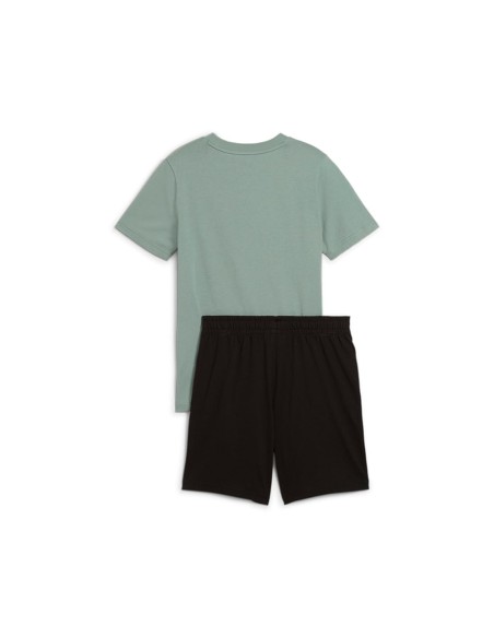 Chandal Puma-ESS 2 COLOR No. 1 Logo Tee and Shorts Set B-686298-30-VERDE UNISEX JUNIOR