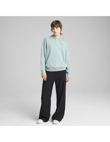 Sudadera Puma-ESS ELEVATED Comfort Hoodie TR-685018-67-VERDE AGUA MUJER
