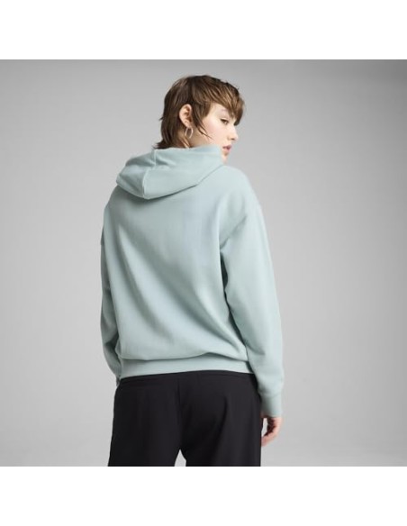 Sudadera Puma-ESS ELEVATED Comfort Hoodie TR-685018-67-VERDE AGUA MUJER